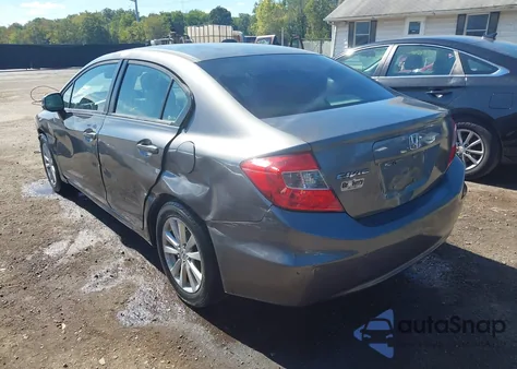2012 Honda Civic Ex from USA, damaged, VIN 19XFB2F80CE382426